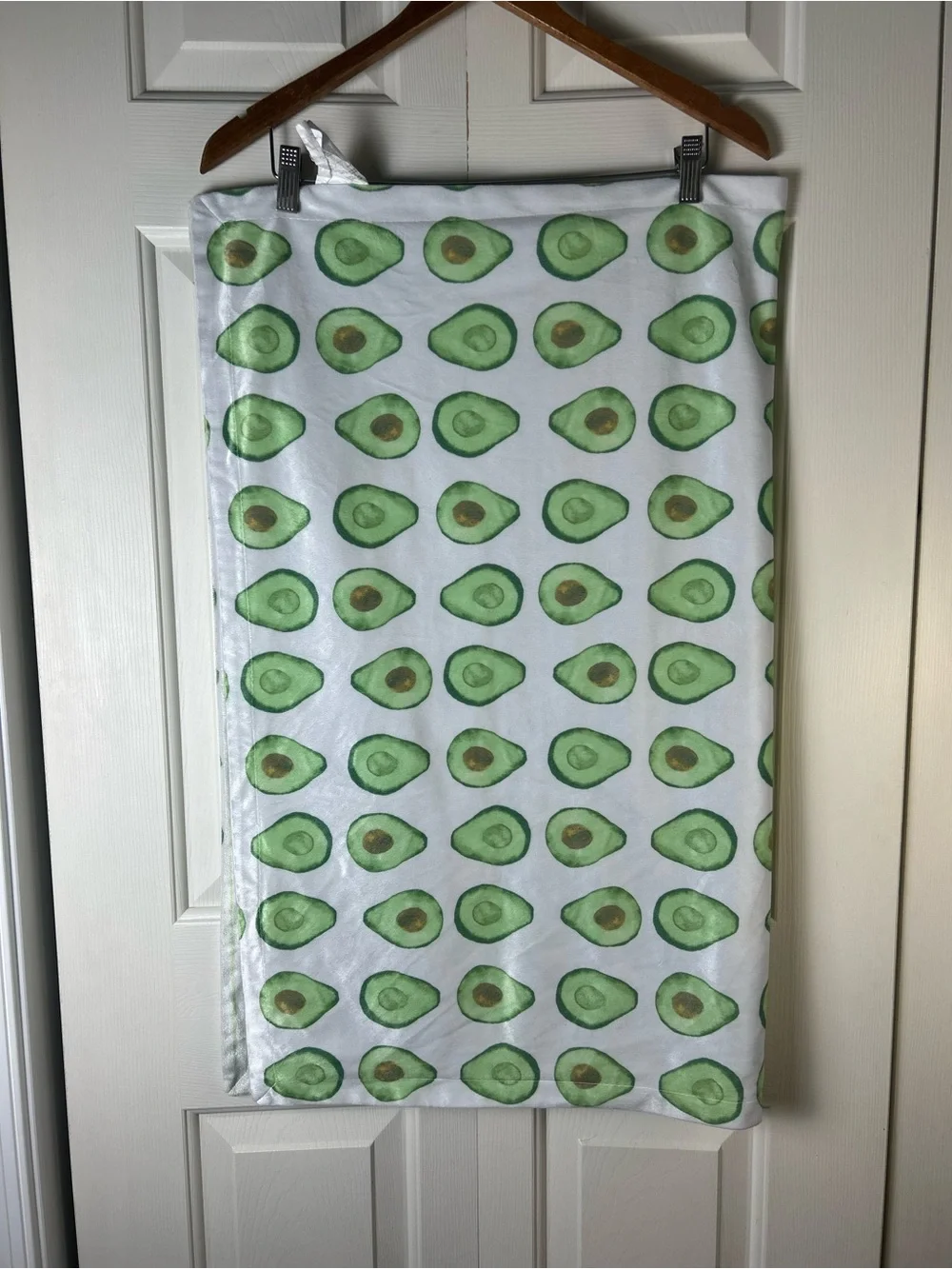 SL Home Fashions Avocado Baby Blanket Green White Stripes Security Lovey